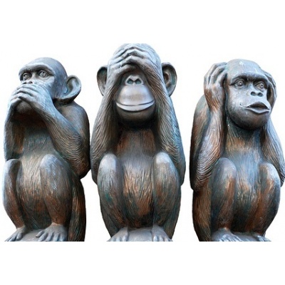 see no evil - hear no evil-speak no evil monkey statues